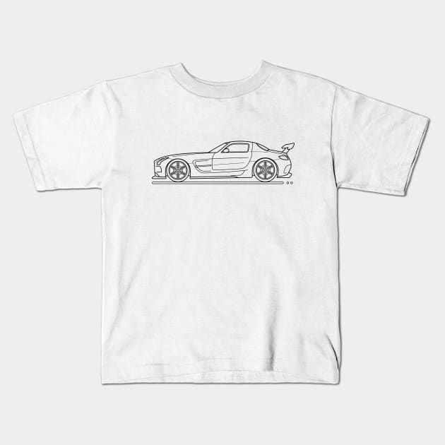 modern super car B Kids T-Shirt by garistipis